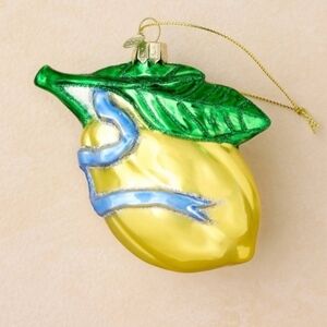 John Derian for Target Lemon Ornanent - yellow, green